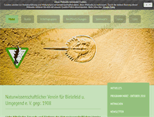 Tablet Screenshot of nwv-bielefeld.de
